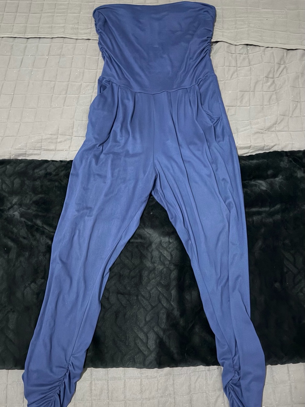 Streetwear Society Strapless Periwinkle Jumpsuit